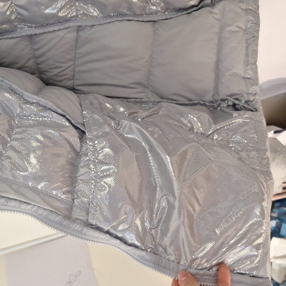 Columbia Light Gray Women's Insulated Interchange XXL Silver Jacket - Picture 8 of 10